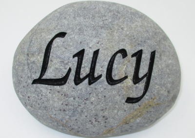 Custom Name Lucy Memorial Stone