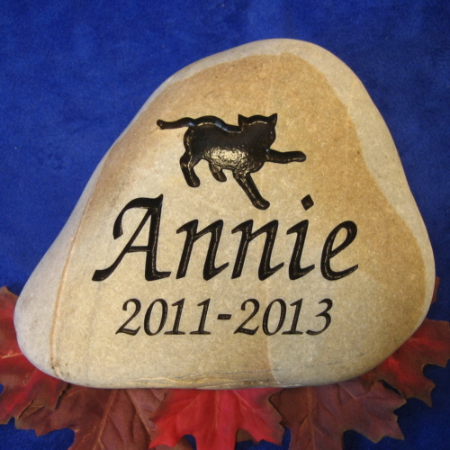 Annie Cat Pet Memorial Stone